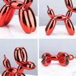 Shiny resin balloon dog living room ornament