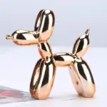 Shiny resin balloon dog living room ornament