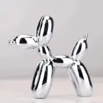 Shiny resin balloon dog living room ornament