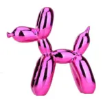 Shiny resin balloon dog living room ornament