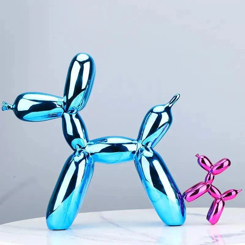 Shiny Resin Balloon Dog Living Room Ornament 872350