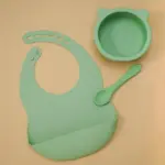 Silicone bear tableware and bibchildrensliving simply house