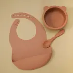 Silicone bear tableware and bibchildrensliving simply house