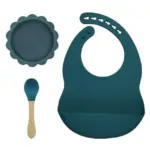 Silicone lion tableware and bibchildrensliving simply house