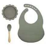 Silicone lion tableware and bibchildrensliving simply house