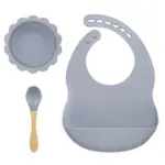 Silicone lion tableware and bibchildrensliving simply house