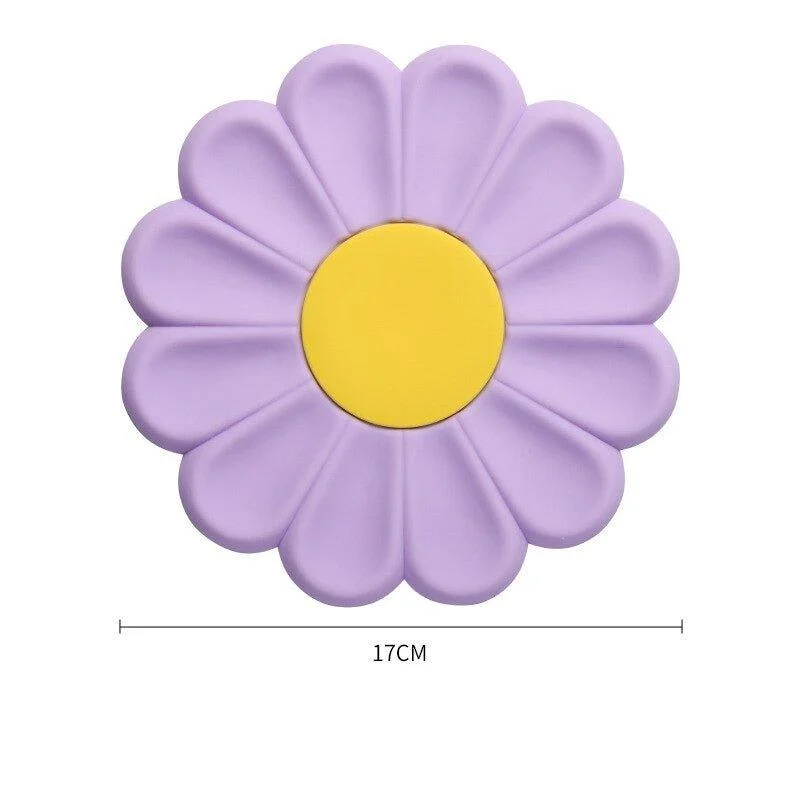 Simple Daisy Flower Pastel Insulated Coaster 346532