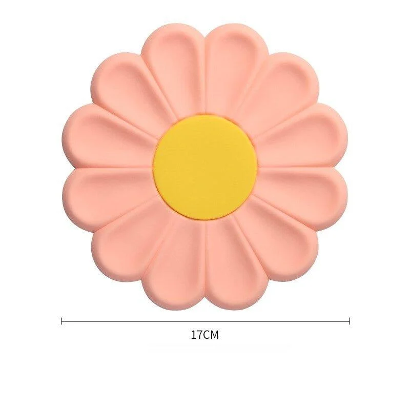 Simple Daisy Flower Pastel Insulated Coaster 833016