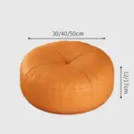 Simple japanese style nappa leather floor cushion