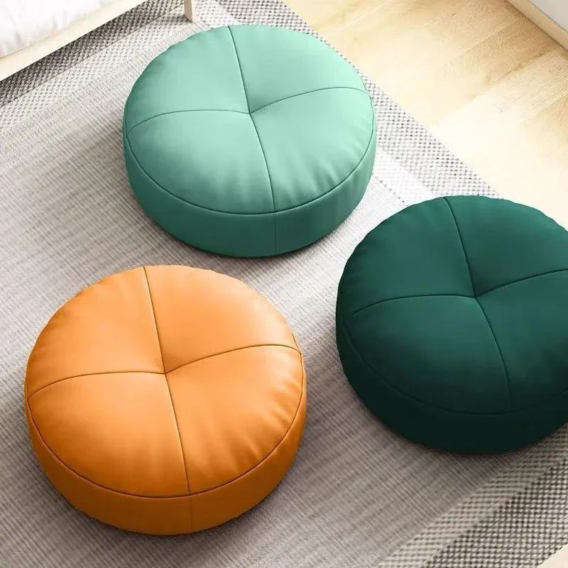 Simple Japanese Style Nappa Leather Floor Cushion 633588