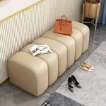 Simple living room velvet leather stool chair seat