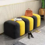 Simple living room velvet leather stool chair seat