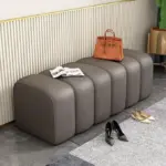 Simple living room velvet leather stool chair seat