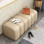 Simple living room velvet leather stool chair seat