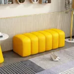 Simple living room velvet leather stool chair seat