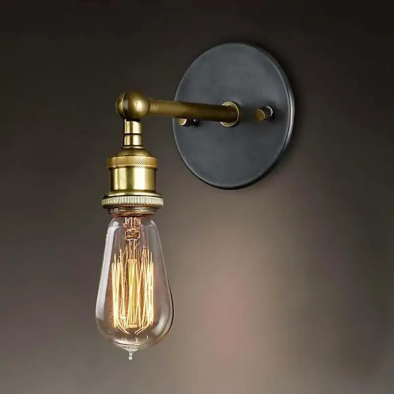 Simple modern 1800 industrial wall sconce light