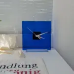 Simple modern blue living room desk clock