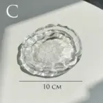 Simple round glass coaster