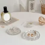 Simple round glass coaster
