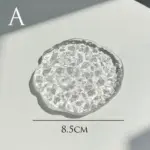 Simple round glass coaster