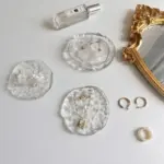 Simple round glass coaster