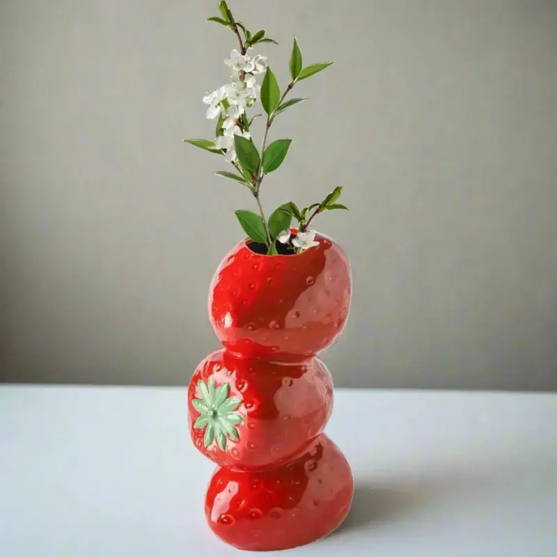 Simulated fruit vase