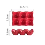 Six grid ceramic egg storage tray