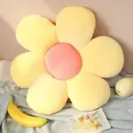 Six petal pastel coloured flower cushion