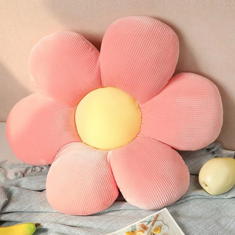 Six Petal Pastel Coloured Flower Cushion 555219