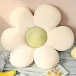 Six petal pastel coloured flower cushion