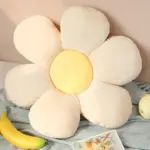 Six petal pastel coloured flower cushion