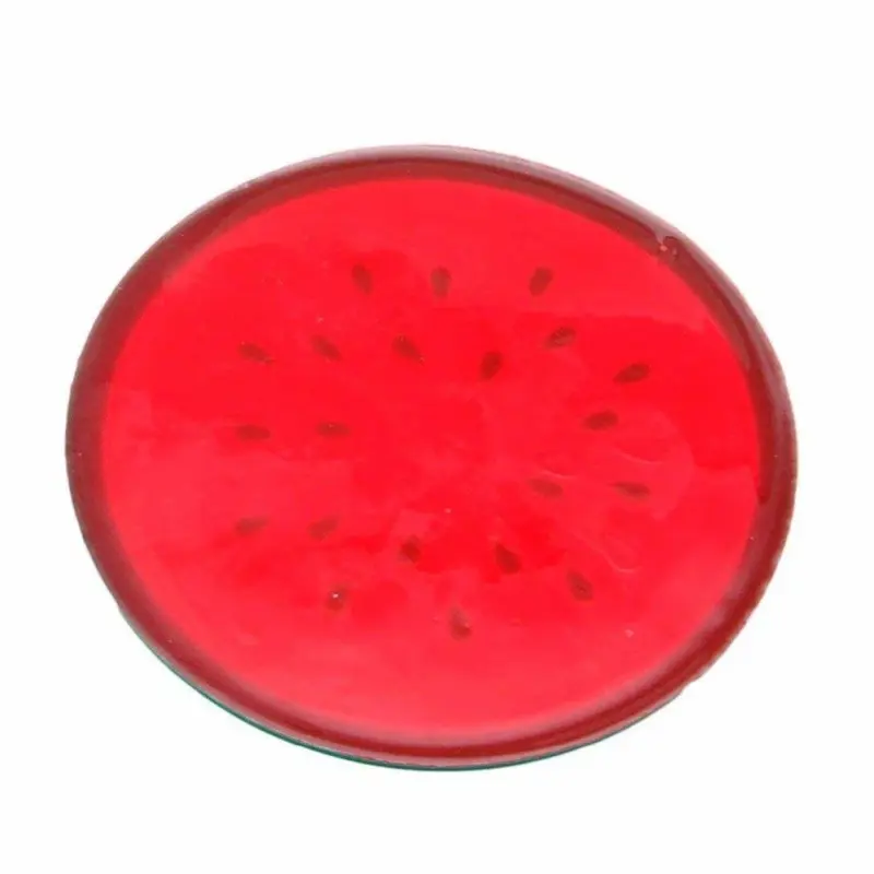 Six piece colourful fruit shape coasters