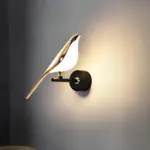 Skandinavische led vogel wandlampe 5W holz warmweiss modernes design xLumina