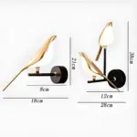 Skandinavische led vogel wandlampe 5W holz warmweiss modernes design xLumina