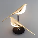Skandinavische led vogel wandlampe 5W holz warmweiss modernes design xLumina