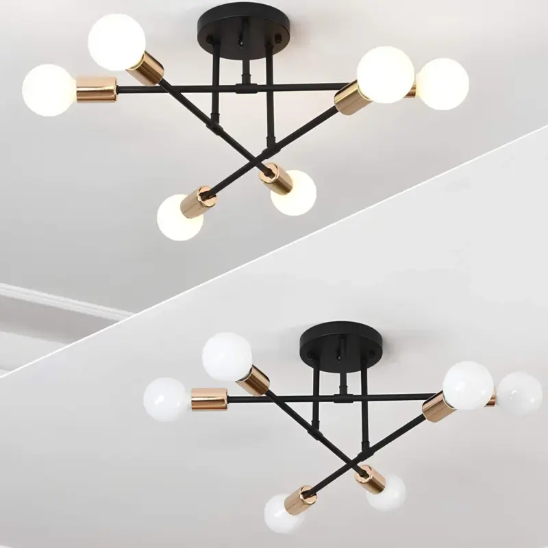 Skyglow minimalistische deckenleuchte schwarz weiss modern LED lampe xlumina4