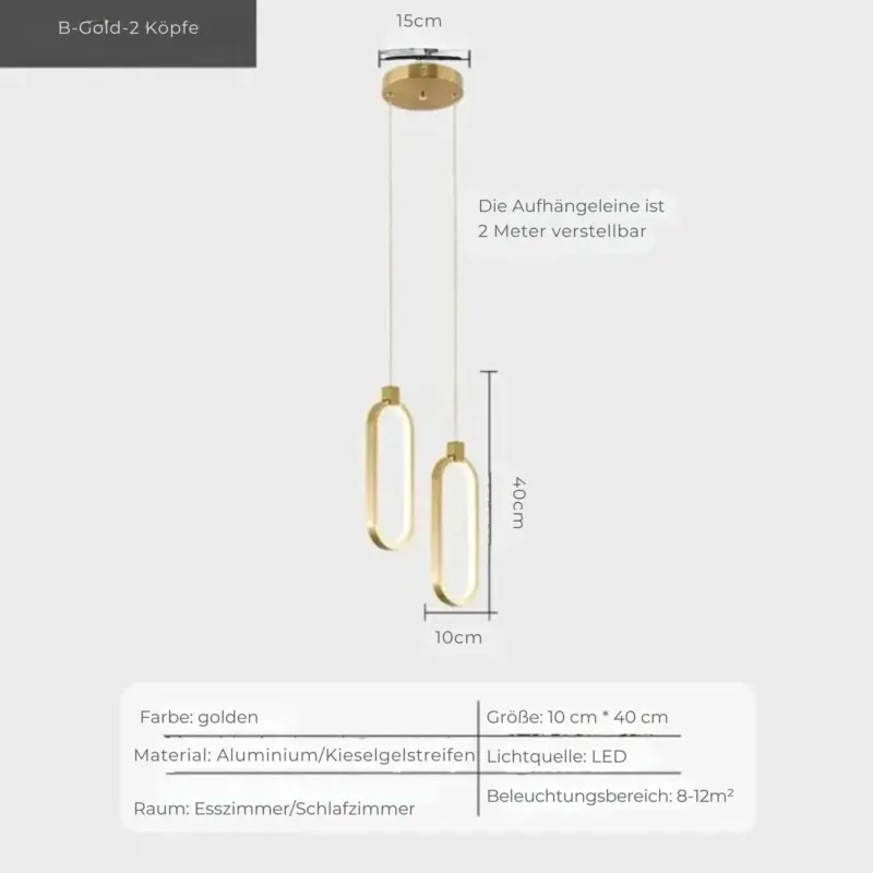 Skylineglow haengelampen gold hanglampen modern lampe xlumina