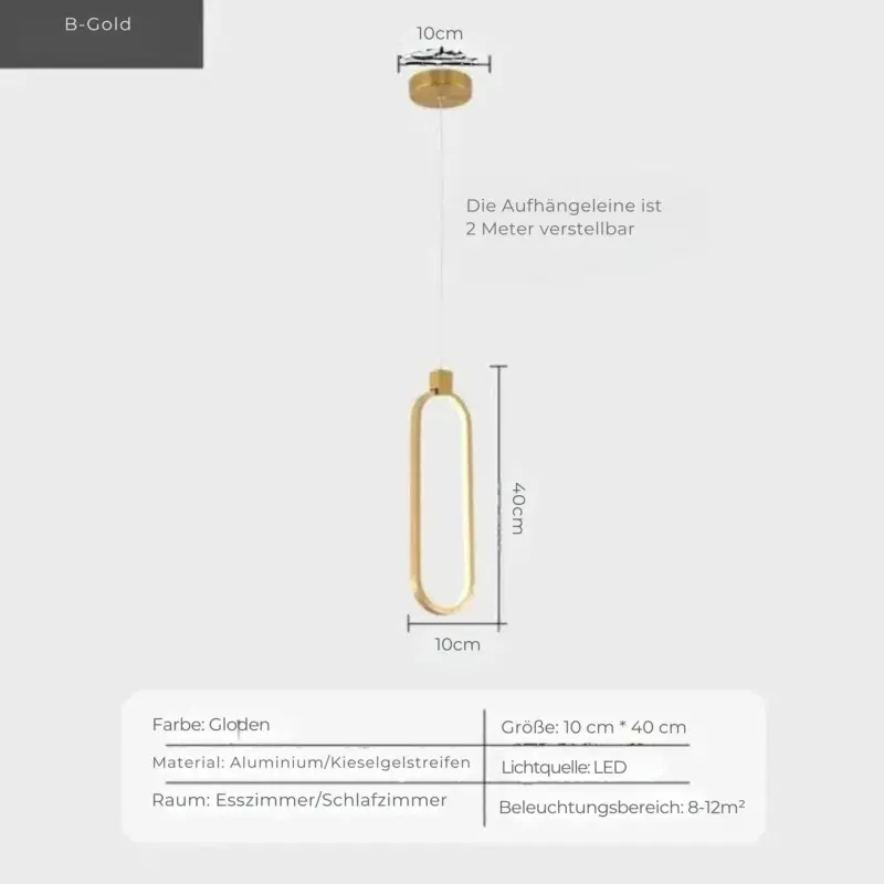 Skylineglow haengelampen gold hanglampen modern lampe xlumina