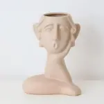 Sleepy face vasesornamentalliving simply house