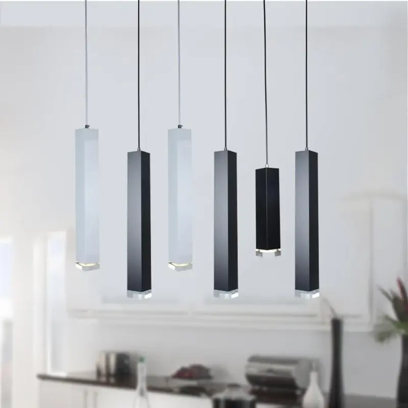 Slim mini pendant 15 wide aluminum lights
