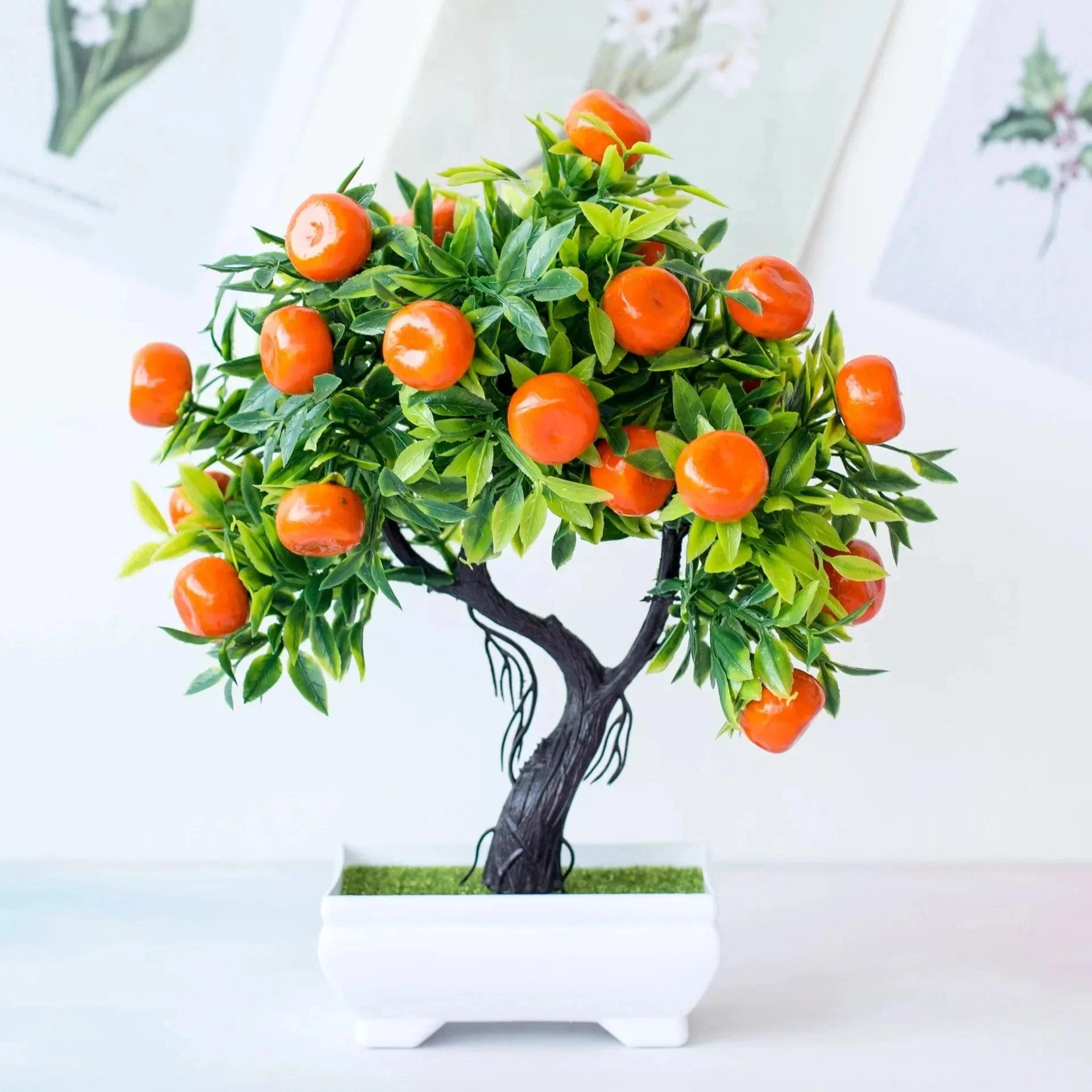 Small Artificial Potted Bonsai Fruit Tree 600150