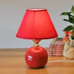 Small elegant ceramic table lamp