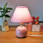 Small elegant ceramic table lamp