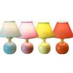 Small elegant ceramic table lamp