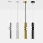 Small pendant ceiling lights silver white gold or black