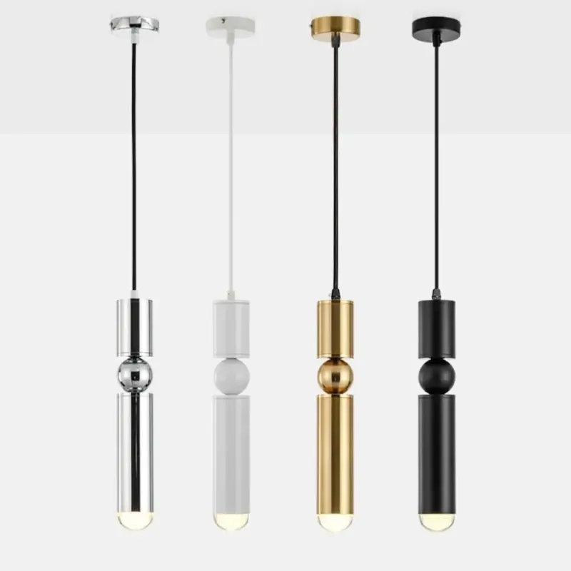 Small pendant ceiling lights silver white gold or black