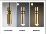 Small pendant ceiling lights silver white gold or black