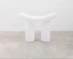 Small plastic minimalist long stool