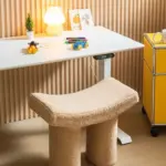 Small plastic minimalist long stool