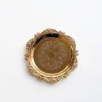 Small round metal or glass decorative tray